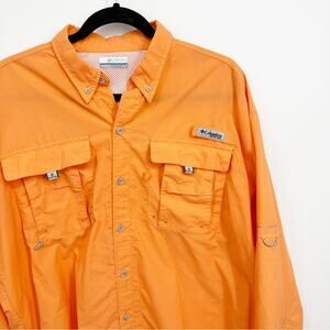 Columbia Men's Orange Lightweight Utility Shirt